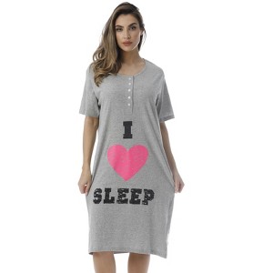 Just Love Short Sleeve Nightgown Sleep Dress for Women Sleepwear - 1 of 3