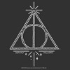 Men's Harry Potter Deathly Hallows Symbol Pull Over Hoodie - 2 of 4