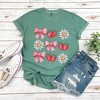 Simply Sage Market Women's Coquette Strawberry Floral Short Sleeve Garment Dyed Tee - 2 of 4