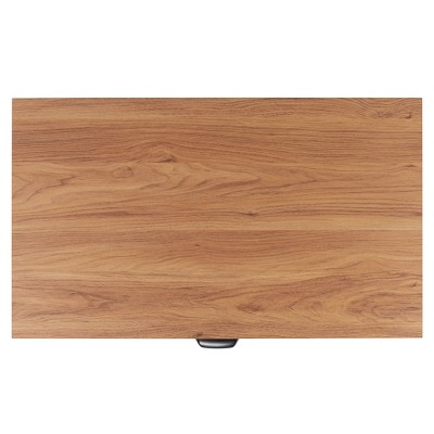 Oak 3-Drawer Chest with Rattan Mesh and Metal Pulls