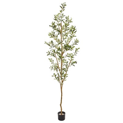 Photo 1 of *LOOKS NEW/SEE NOTES* Nearly Natural 82” Artificial Olive Tree/ DOES NOT COME WITH A POT/PLANTER 