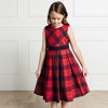 Hope & Henry Girls' Sleeveless Pleated Party Dress with Waist Sash, Infant - 4 of 4