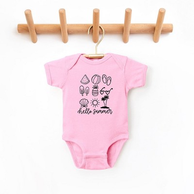 The Juniper Shop Hello Summer Chart Baby Bodysuit