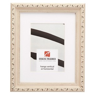 Craig Frames Ancien Ornate Antique Off White Picture Frame, Matted - 1 of 3