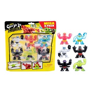 Heroes of Goo Jit Zu Minis Mega 6-Pack – 2.5" Stretchy Action Figures with Blazagon, Thrash, Pantaro, Scorpius, Rock Jaw & Shredz – Ages 4+ - 1 of 4