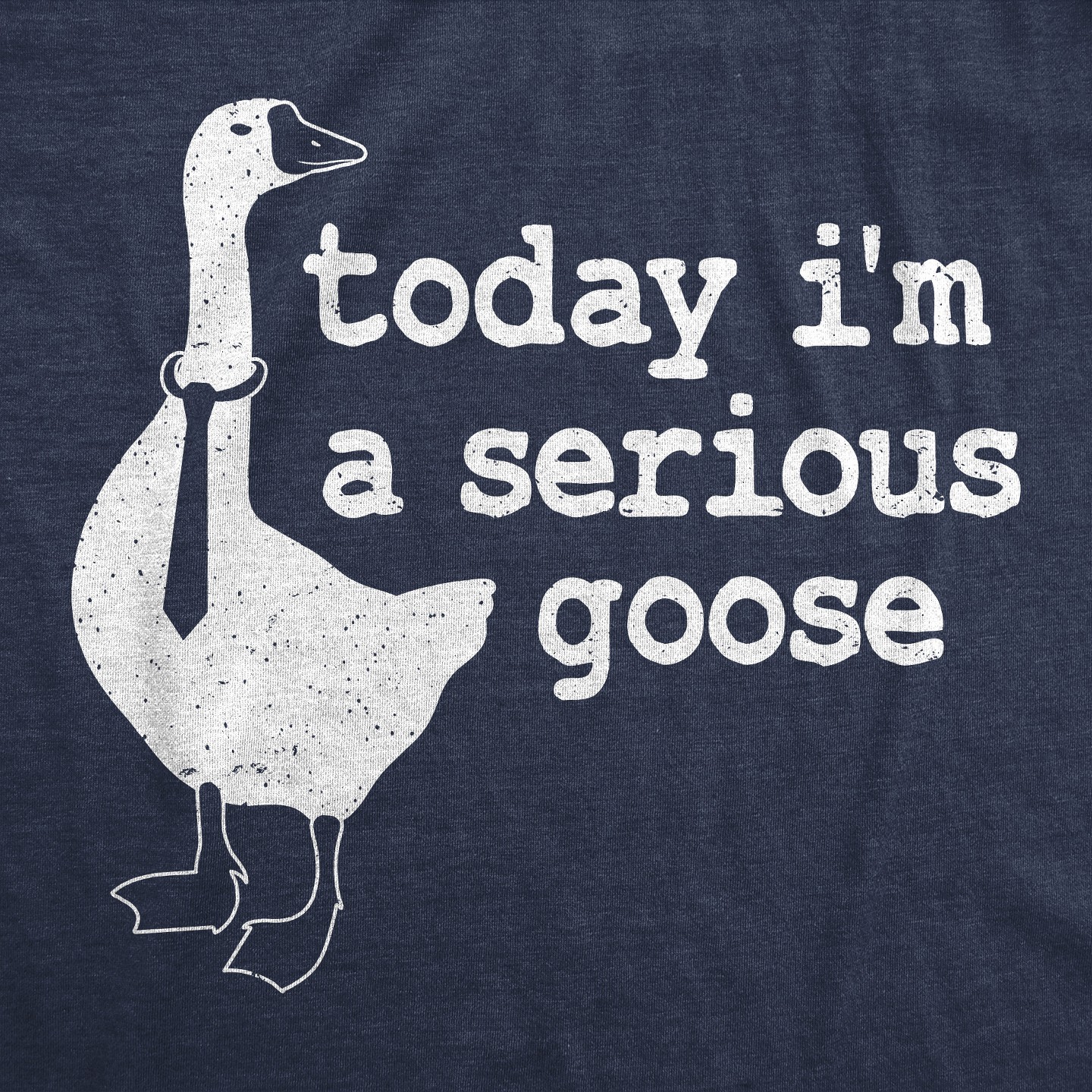 Мужская футболка Crazy Dog T-Shirts, Inc. Today I'm a Serious Goose Funny T Shirt Office Shirt Animal Tee for Guys, цвет: Тёмно-синий — фото 2