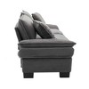 CAVINAS Corduroy Sofa Sleeper Couch, Upholstered Loveseat Sofa with Pillows, for Bedroom, Living Room, Apartment, Office - 3 of 4
