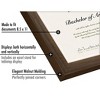 Americanflat 8.5x11 Diploma Frame with Shatter-Resistant Glass - Document Frame with Engineered Wood - Legacy Collection - Walnut - 3 of 4
