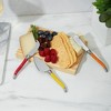 True Sunnyside Cheese Knives, Set of 3 Stainless Steel and Enamel Tools, Includes Wood Storage and Cheese Tray, Entertaining Gift Set - 3 of 4