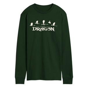 Men's - How To Train Your Dragon - Dragons Long Sleeve Graphic T-Shirt - 1 of 2