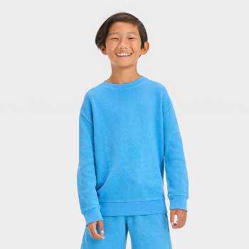 Boys' Solid Fleece Crewneck Pullover Sweatshirt - Cat & Jack™