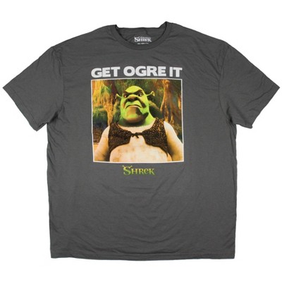 Shrek Men's Get Ogre It Character Design Adult Short Sleeve T-Shirt