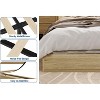 Wooden Platform Bed Frame, Wood Slats Support, No Box Spring Needed, Low Profile, No Headboard, Easy Assembly, for Small Bedrooms, Apartments - 4 of 4