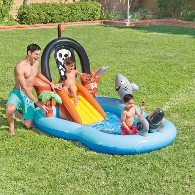 intex pirate play center inflatable pool with sprayer