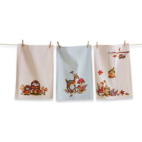 tagltd Classic Terry Dishtowel Set of 2 Foliage