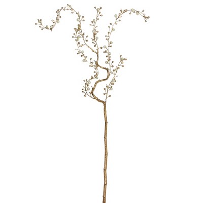 Northlight 39” Gold/White Willow Artificial Branch Spring Spray