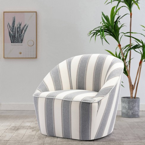 Grey discount barrel chair