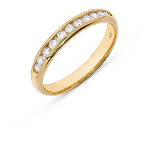 H.J. Namdar 0.25 ct tw Round Diamond Channel Set Band Ring 14K Gold Natural Diamonds Size 7 - 1 of 4