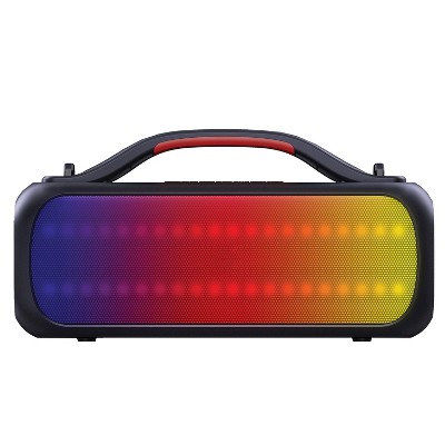 IQ Sound® Poolside Portable Bluetooth® 2.0-Channel Speaker with RGB Lights and Speakerphone, True Wireless, Black, IQ-3535RGB