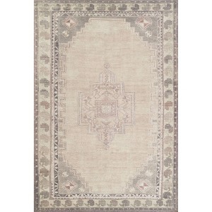 Momeni Luna Ariana Medallion Handtufted Rug Sand - 1 of 4