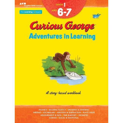 Curious George Adventures in Learning, Grade 1 - by  The Learning Company (Paperback)