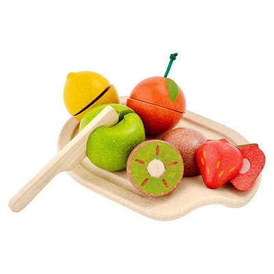 plan toys fruit and vegetable playset