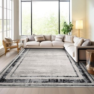 coucheta Modern Abstract Area Rugs for Living Room, Multi-size Washable Non-Slip Low-Pile Stain-Resistant Minimalist Carpet, for Bedroom, Dining Room - 1 of 4