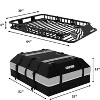 Universal Roof Rack Basket, 200 Lbs Capacity Rooftop Cargo Carrier Basket with Waterproof Luggage Bag, for Suvs, Trucks, Vehicles - 2 of 4