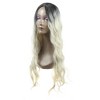 Unique Bargains Women's Lady Curly Human Hair Wigs 28" with Wig Cap - 2 of 4