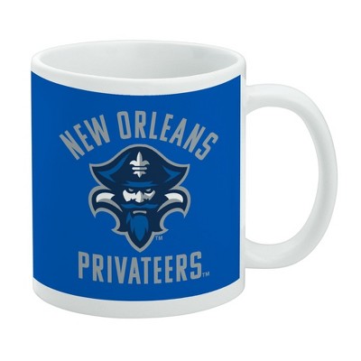 The University of New Orleans Privateers Logo Ceramic Coffee Mug Novelty Gift Mugs for Coffee Tea and Hot Drinks 11oz White
