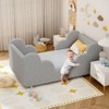 Docred Toddler Bed,Child Bed for Kids with Extra Safty Broad,Standard Crib Size Toddler Bed,Certified Fabric Toddler Beds,Toddler Floor Bed - 2 of 4