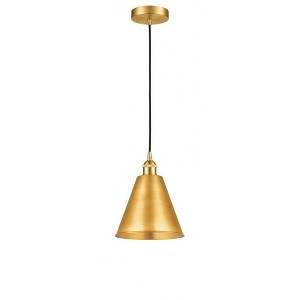 Edison Cone - 1 Light Cord Hung Mini Pendant In Industrial Style-11.75 Inches Tall and 8 Inches Wide - 1 of 1
