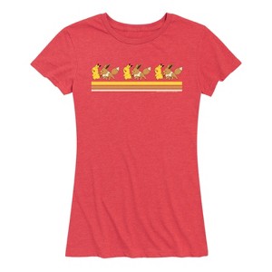 Women's - Pokémon - Pikachu Eevee Retro Short Sleeve Graphic T-Shirt - 1 of 4