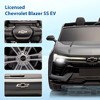 Kids Electric Ride on Car 2 Seater SUV, 24V Battery Powered Truck Licensed Chevrolet Blazer Vehicle - 2 of 4