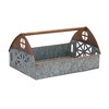 Galvanized Metal Barn Caddy Tray (Set of 2) - 4 of 4