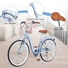 26 Inch Road Bike With 7 Speeds Drivetrain, Bike With Front And Rear V Brakes, Lightweight City Bike Steel Frame,Road Hybrid Bike - 2 of 4