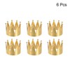 Unique Bargains Dining Table Decorations Alloy Decorative Crown Shape Napkin Rings Holder Buckle 6 Pcs - 3 of 4