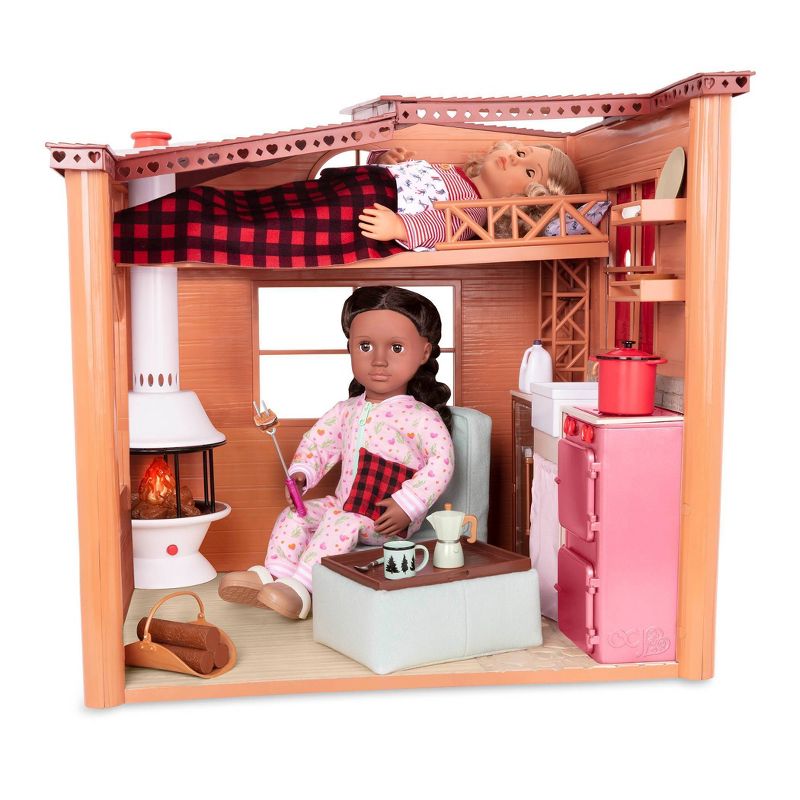 Our Generation Cozy Cabin Dollhouse Playset for 18&#34; Dolls, 5 of 12