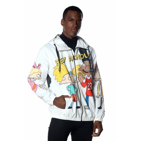 Puffer Jacket Space Jam Looney Tunes Bugs Bunny Graphic Printed Hooded  MEDIUM