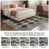 Leopard Print Large Area Rug Soft Low Pile Checkered Hallway Runners Indoor Living Room Carpet Rugs - 3 of 4