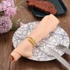 Unique Bargains Leaf Metal Wear-Resistant Dining Table Decorative Napkin Rings - 4 of 4