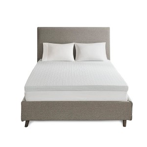 Gracie Mills Callahan All Season 3 Inch Reversible Cooling Gel Memory Foam Mattress Topper with Cover - 1 of 4