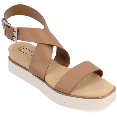 Journee Collection Womens Havalee Buckle Platform Sandals