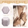 Unique Bargains Velvet Vintage Ring Display 2 Slot Hexagon Jewelry Storage Box - 2 of 4