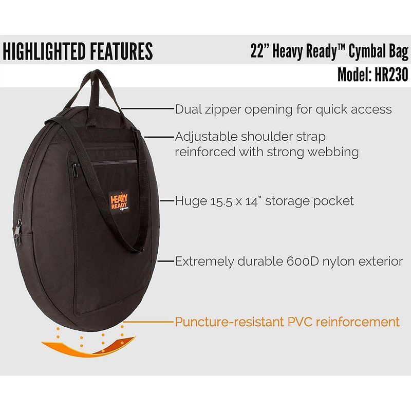 Protec Heavy Ready Series - Cymbal Bag 22 in., 4 of 5
