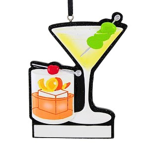 Polarx 3.75 In Mixologist Christmas Tree Ornament , Christmas Decor Skilled Mixing Coctails (1PC) - 1 of 4