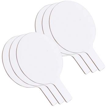 Flipside Products Oval Dry Erase Answer Paddles, 7" x 12", Pack of 6