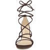 Allegra K Women's Open Toe Lace Up Strappy Bow Back Low Wedges Sandals - 3 of 4