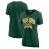 NFL Green Bay Packers Women's Heather Short Sleeve Tri-Blend T-Shirt - 3 of 3