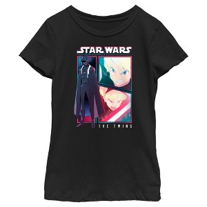 Girl's Star Wars: Visions The Twins Comic Panels T-Shirt - 1 of 4